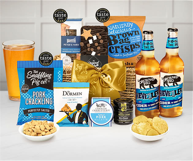 Gentleman's Treats Hamper With Cider